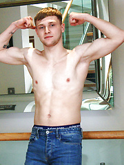 Straight Young Footballer Danny Davis Wanks his Big Uncut Cock & Shoots a Massive Load of Jizz! by English Lads image #10