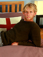 Athletic Blond Surfer Sam Shows his Hairy Body & Big Uncut Cock! by English Lads image #9