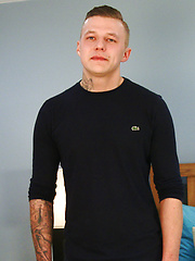 Young Straight MMA Fighter Wanks his Big Uncut Cock & Shoots his Load! by English Lads image #9