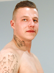 Young Straight MMA Fighter Wanks his Big Uncut Cock & Shoots his Load! by English Lads image #9