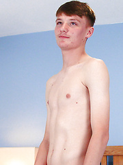Tall & Lean Footballer Lewis Hampshire Wanks his Big Uncut Cock & Shoots his Load! by English Lads image #8