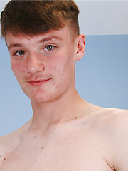 Tall & Lean Footballer Lewis Hampshire Wanks his Big Uncut Cock & Shoots his Load! by English Lads image #8