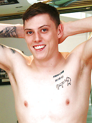 Straight Rugby Player Patrick Wanks his Uncut Cock & Pumps his Ass with a Dildo & Cums Loads! by English Lads image #10