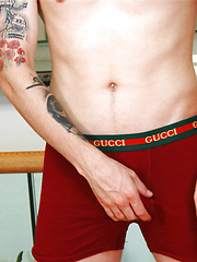 Straight Rugby Player Patrick Wanks his Uncut Cock & Pumps his Ass with a Dildo & Cums Loads! by English Lads image #10