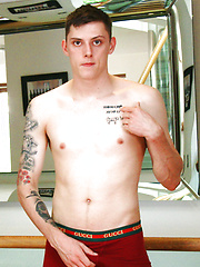 Straight Rugby Player Patrick Wanks his Uncut Cock & Pumps his Ass with a Dildo & Cums Loads! by English Lads image #10