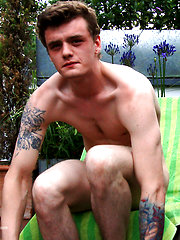 Straight Young Boxer Kieran Wanks his Thick Uncut Cock & Shoots his Load! by English Lads image #10