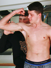 Young Straight Pup Marco gets Wanked by Naughty Dominic & Both Studs Shoot Massive Loads! by English Lads image #7