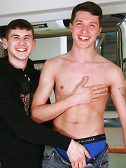 Young Straight Pup Marco gets Wanked by Naughty Dominic & Both Studs Shoot Massive Loads! by English Lads image #7