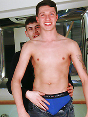 Young Straight Pup Marco gets Wanked by Naughty Dominic & Both Studs Shoot Massive Loads! by English Lads image #7