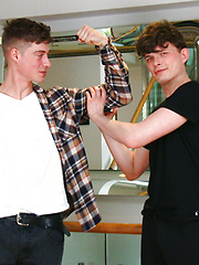 Young Straight Lads Dustin & Henry Wank & Suck Each Other's Big Uncut Cocks! by English Lads image #7