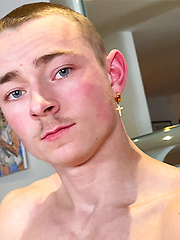 Straight Ripped Gymnast Caspian Shows Wanks his Uncut Cock & Shoots Cum Everywhere! by English Lads image #8