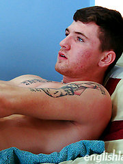 Straight Boxer Pumps his Hairy Hole with 3 Dildos & his Hard Uncut Cock Squirts a Massive Load! by English Lads image #7