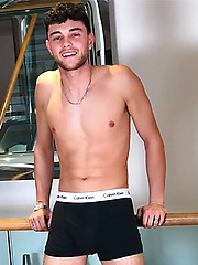 Young Toned Footballer Wanks his Hard Uncut Cock & Squirts a Load of Cum Everywhere! by English Lads image #7
