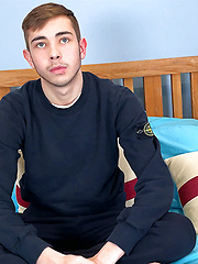 Young Straight Carter Dildos his Ass & his Big Hard Uncut Cock Shoots Cum Everywhere! by English Lads image #7