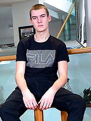 Young Handsome Pup gets Wanked by Another Man & his Uncut Cock is Rock Solid & Squirts Loads! by English Lads image #7