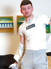 Young Stud Mitch Dildo's his Ass Hole & Wanks his Huge Uncut Cock & Shoots a Thick Load! by English Lads image #10