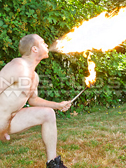 Red Russ: Tall Ginger Soccer Goalie Pees, Shows Hole x5, Works & Breathes Fire Nude + Bust a Creamy Load! by Island Studs image #7