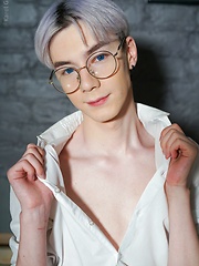 Blond nerdy boy shows his sexy feets by Doggy Boys image #8