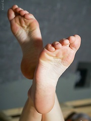 Blond nerdy boy shows his sexy feets by Doggy Boys image #8