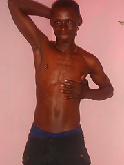 Genuine African lad, with a huge uncut cock, goes solo for our pleasure. by 80gays image #6