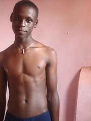 Genuine African lad, with a huge uncut cock, goes solo for our pleasure. by 80gays image #6