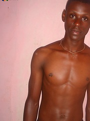 Genuine African lad, with a huge uncut cock, goes solo for our pleasure. by 80gays image #6