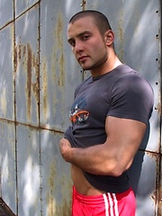 Latin stud Dominic posing outdoors by Finest Latin Men image #6