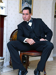 Hunky stud Marcello pours champagne all over his feet and then just has to wank by With Marcello image #7
