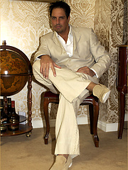 Horny Marcello sniffs his new suede shoes and shoots his load deep inside them by With Marcello image #6