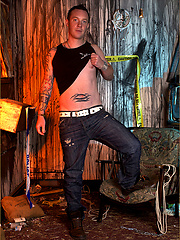 This hunk gets so turned on by the vibration of his tattooing gear that his cock starts to stir by With Marcello image #5