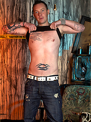 This hunk gets so turned on by the vibration of his tattooing gear that his cock starts to stir by With Marcello image #5