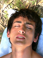 Wet horny twink showering, getting his cock hard and pumping out a load of cum by EU Twinks image #7