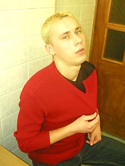 Blond boy enjoys getting naked and showing off. by EU Twinks image #5
