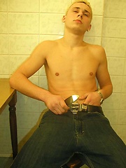 Blond boy enjoys getting naked and showing off. by EU Twinks image #5