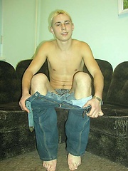 Blond boy enjoys getting naked and showing off. by EU Twinks image #5