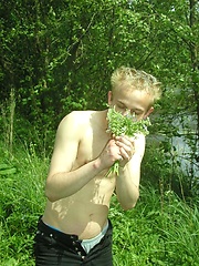 Blond Boy Naked Outside by EU Twinks image #5