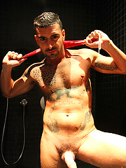 Spanish PornStar Cigano DaCruz showing off his big uncut cock by Bentley Race image #8