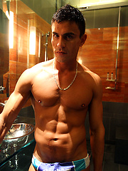 Huge hung pornstar Rafael hits the showers with Ben by Bentley Race image #7