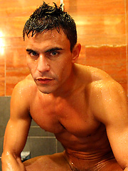 Huge hung pornstar Rafael hits the showers with Ben by Bentley Race image #7