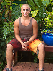 Brett - Hung Hungarian Hawaiian Surfer Pumps Up Outdoors! by Island Studs image #6