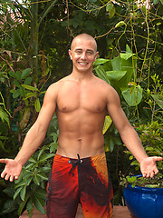 Brett - Hung Hungarian Hawaiian Surfer Pumps Up Outdoors! by Island Studs image #6