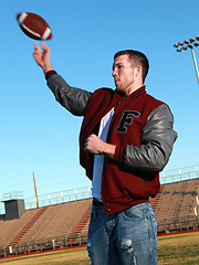 College jock Heath plays with his cock by Frat Men image #5
