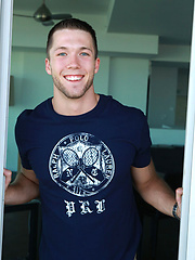College jock Heath plays with his cock by Frat Men image #5