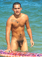 Kaipo - Real Hawaiian Surfer Jerks Off Out in Public! by Island Studs image #6