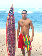 Kaipo - Real Hawaiian Surfer Jerks Off Out in Public! by Island Studs image #6