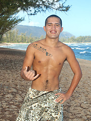 Kaipo - Real Hawaiian Surfer Jerks Off Out in Public! by Island Studs image #6