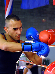 Watch two boxers fuck in the ring when Antonio and Dakota get horny. by Suite703 image #5