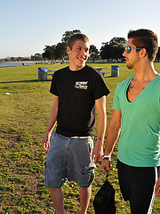 Super hung and hilarious, Stefan Taylor and tattooed Latin stud, Jake Austin by Naked Frat House image #6