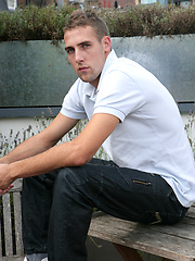 Tall, Straight Footballer Jack Shows off His Big Rock Hard Uncut Cock! by English Lads image #6