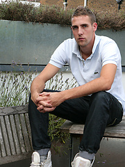 Tall, Straight Footballer Jack Shows off His Big Rock Hard Uncut Cock! by English Lads image #6